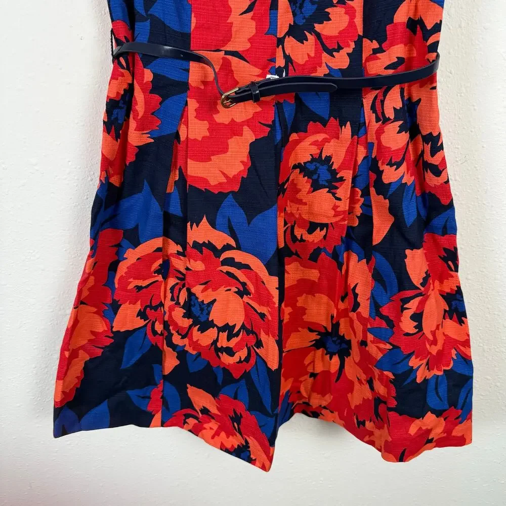 Tommy Hilfiger Dress Size 2 Fit & Flare Belt Floral Flirty Wedding Guest Event - Picture 4 of 8